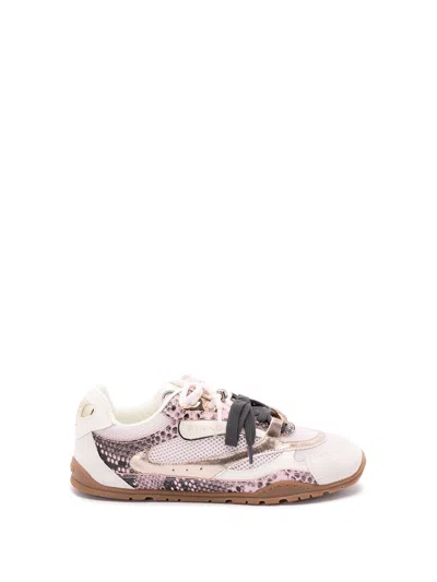 Pinko Yulia Sneakers With Two-tone Laces In Pink