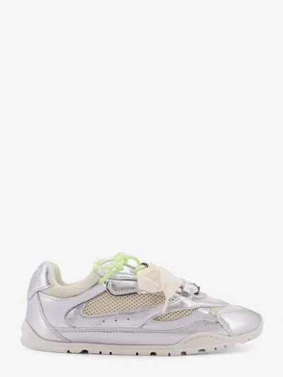Pinko Yulia Mesh Sneakers With Leather Inserts In Multi