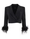 PINKO ZAGARESE SPENCER JACKETS BLACK