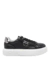 Pinko Black Yoko 06 Sneakers In Black