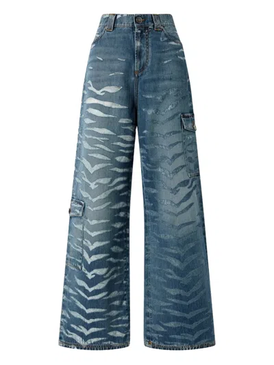 PINKO ZEBRA-PRINT JEANS