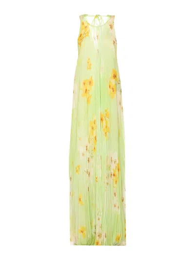 Pinko Vestido Midi - Verde In Green