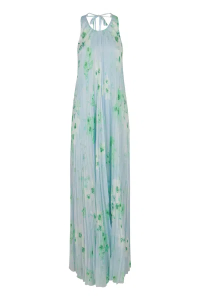 Pinko Zigolo Printed Dress In Black