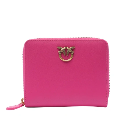 Pinko Zip Around Wallet In Pink