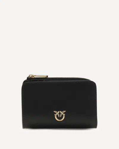 Pinko Zip Card Holder In Black
