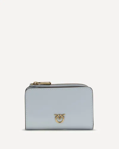 Pinko Zip Card Holder In Blue