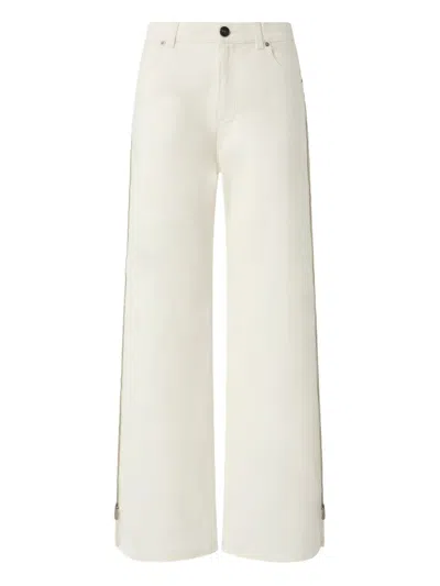 Pinko Zip-detail Jeans In Neutral