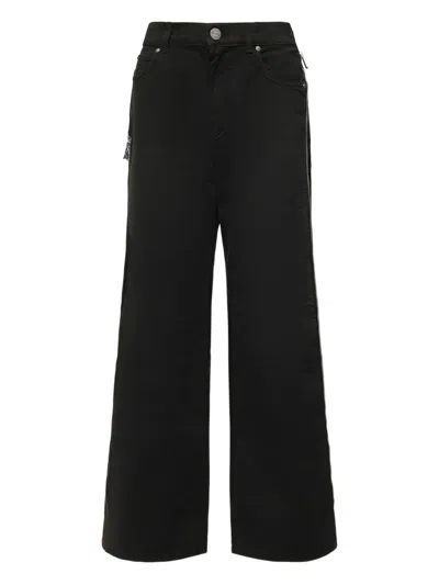 Pinko Zip-detail Jeans In Black