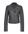 Pinko Zip Detailed Cropped Jacket In Black