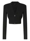 Pinko Zip-fastening Blazer In Black