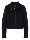 Pinko Zip-front Cropped Jacket In Black