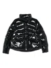 Pinko Zip-up Puffer Jacket In Black