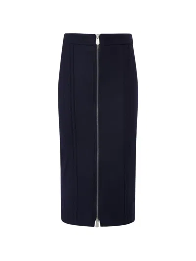 Pinko Zip-fastening Panelled Skirt In Blue