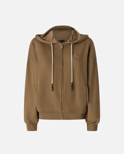 PINKO SWEAT-SHIRT ZIPPÉ À CAPUCHE