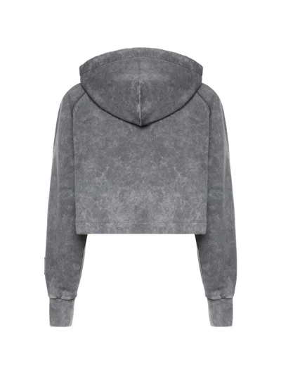 Pinko Zipped Hoodie In Gray