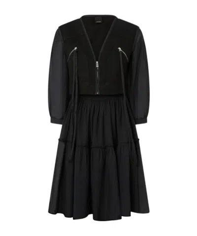 PINKO ZIPPED MIDI DRESS