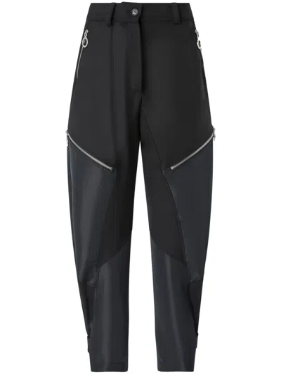 Pinko Zipped-pocket Trousers In Schwarz