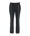 Pinko Zipped Slim-fit Trousers In Black