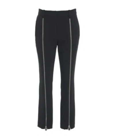Pinko Zipped Slim-fit Trousers In Black