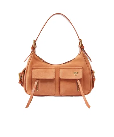PINKO ZIPPER SHOULDER BAG