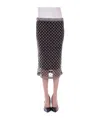 Pinko Crystal-embellished Tulle Midi Skirt In Black