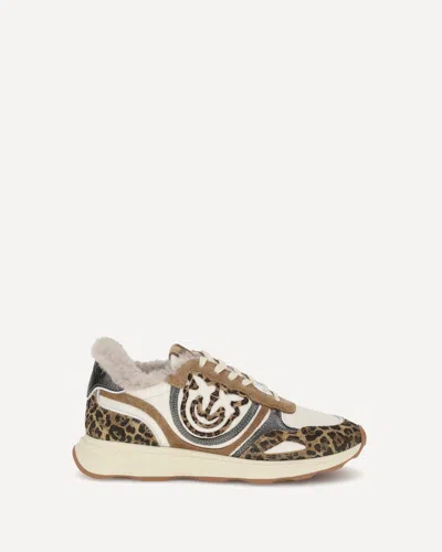 Pinko Zoe 01 Leopard Sneakers In Multi