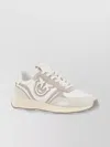 Pinko Sand And White Sneakers In Gray