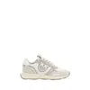 Pinko Sand And White Sneakers In Gray