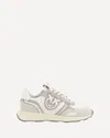 Pinko Sand And White Sneakers In Gray