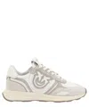 Pinko Sand And White Sneakers In Gray