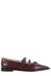 Pinko Zulema 02 Ballerina Flats In Burgundy
