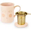 Pinky Up (accessories) Annette Ceramic Tea Mug & Infuser