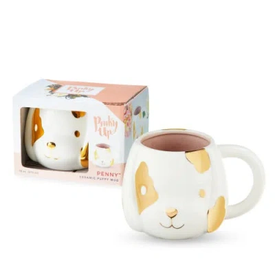 Pinky Up (accessories) Penny Ceramic Puppy Mug In White