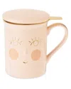 Pinky Up Annette™ Hello Beautiful Ceramic Tea Mug & Infuser