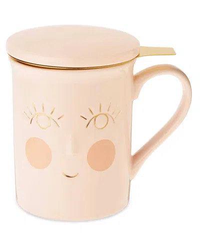Pinky Up Annette™ Hello Beautiful Ceramic Tea Mug & Infuser
