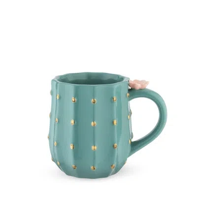 Pinky Up Cactus Mug In Green
