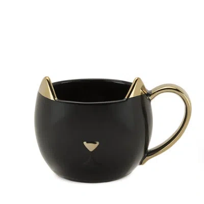 Pinky Up Chloe Black Cat Mug