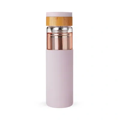 Pinky Up Dana Glass Travel Infuser Mug In Lavender In Purple
