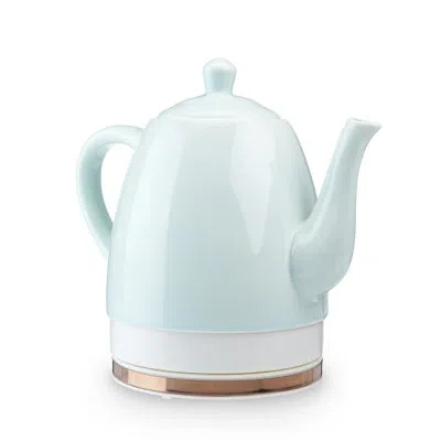 Pinky Up Noelle Ceramic Electric Tea Kettle In Gray