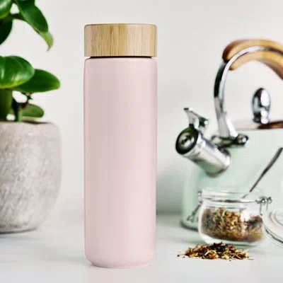 Pinky Up Tatyana Ceramic Travel Infuser Mug In Turquoise In Purple