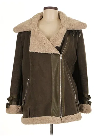 Pre-owned Pinkyotto Coat In Green