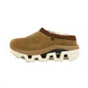 Pinnip Women's Winter Clogs With Stability Sole Snoworca In Tan In Multi