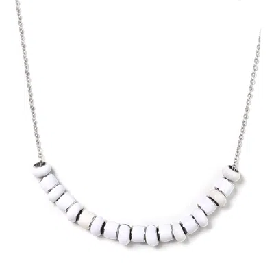 Pinnole Women's All White Necklace