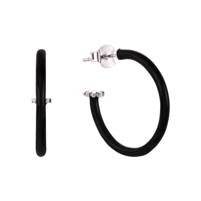 Pinnole Women's Black Earrings