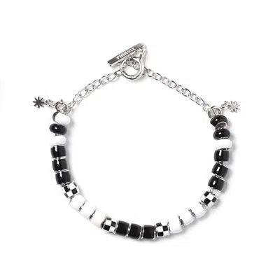 Pinnole Women's Black / White Shooting Stars Bracelet