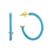 Pinnole Women's Blue Gold Celeste Earrings In Blue
