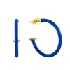 Pinnole Women's Gold Blue Earrings In Brown