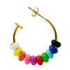 Pinnole Women's Gold Full Game Earrings Mix In Multi