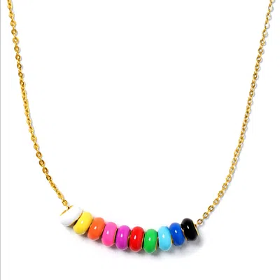 Pinnole Women's Gold Full Game Necklace In Brown