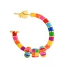 Pinnole Women's Gold Rainbow Earring Mix In Brown